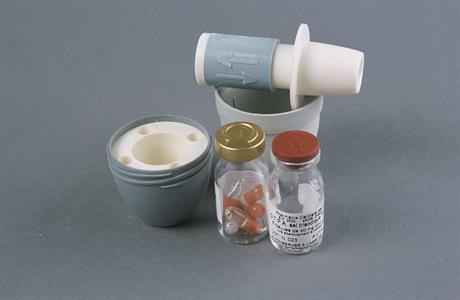 DTPA spinhaler pour un traitement par inhalation